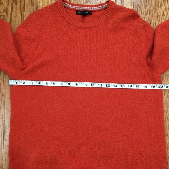 Banana Republic Merino Wool & Cotton Crew Neck Long Sleeve Tight Knit Sweater - Picture 9 of 16